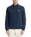 Ea7 Logo Blouson Jacket In Blue