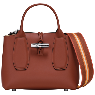 Longchamp Handbag S Roseau In Mahogany