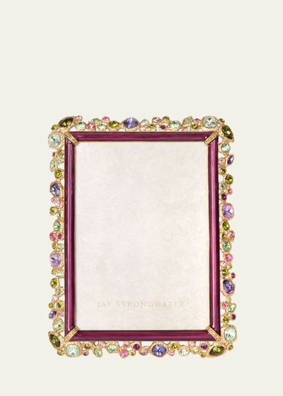 JAY STRONGWATER LESLIE BEJEWELED PICTURE FRAME, 5" X 7"