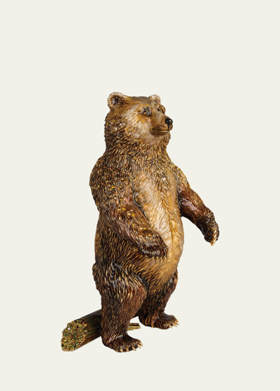 Jay Strongwater Bear Figurine In Brown