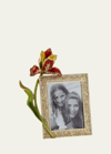 Jay Strongwater Flora Tulip Picture Frame, 3" X 4" In Multi