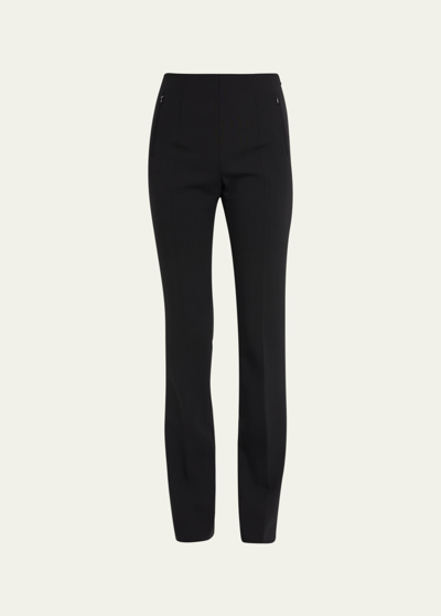 Akris Constance Double-face Wool Pants In Black