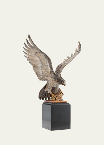 Jay Strongwater Falcon Figurine In Brown