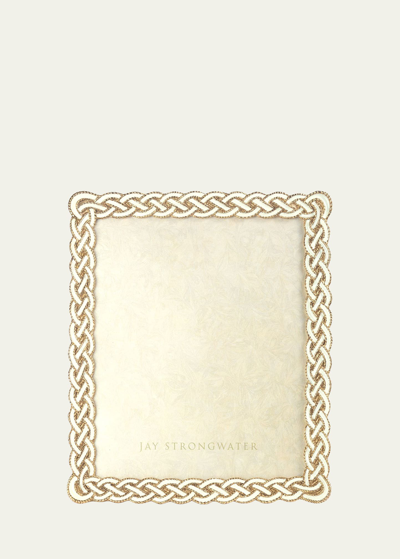 Jay Strongwater Cream Braided Picture Frame, 8" X 10"
