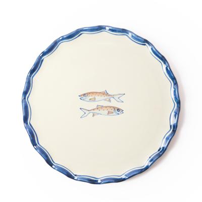 The Conran Shop Fish Platter In Blue
