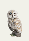 JAY STRONGWATER 5" SNOW OWL FIGURINE