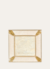 Jay Strongwater Leland Gold Pave Corner 2" Square Picture Frame In Gold