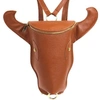 SOSTTER CAMEL COW HEAD UNISEX PREMIUM LEATHER BACKPACK