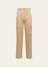 MIU MIU CHINO STRAIGHT-LEG CARGO PANTS