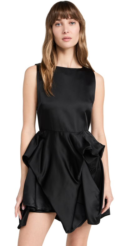 Jw Anderson Peplum Mini Dress In Black