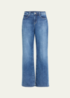 L Agence Alicent High Rise Sneaker Wideleg Jeans In Brentwood In Wilcox