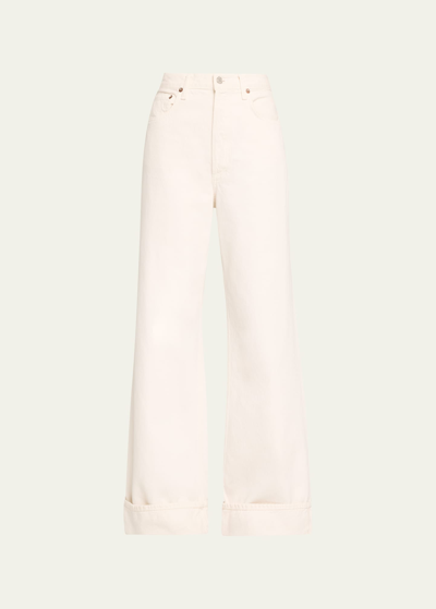 Agolde Off-white Dame Jeans