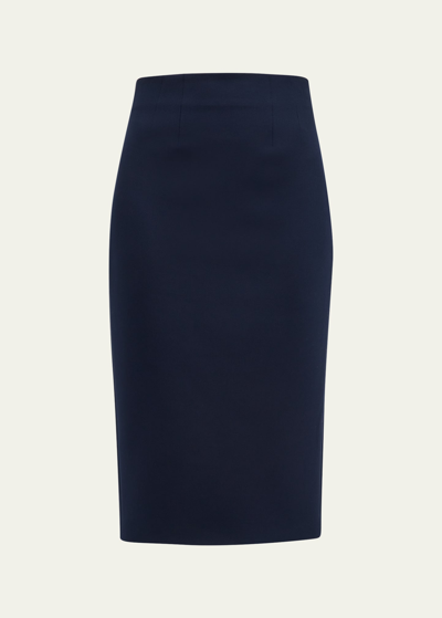 Veronica Beard Holmes Pencil Skirt In Navy