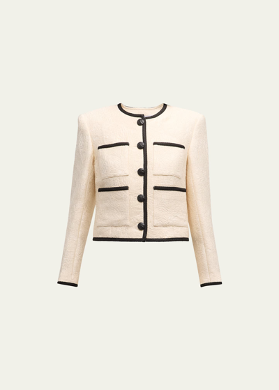 VERONICA BEARD DARLA TAILORED JACQUARD JACKET