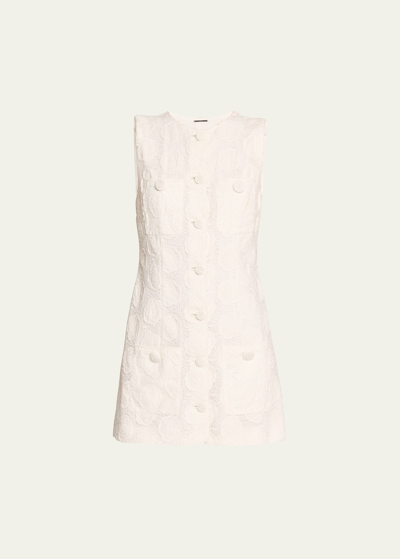 Alexis Layla Sleeveless Lace Mini Dress In White