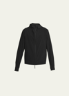 Moncler Polset Hooded Short Down Jacket, Men, Black, Size: 6 In Black