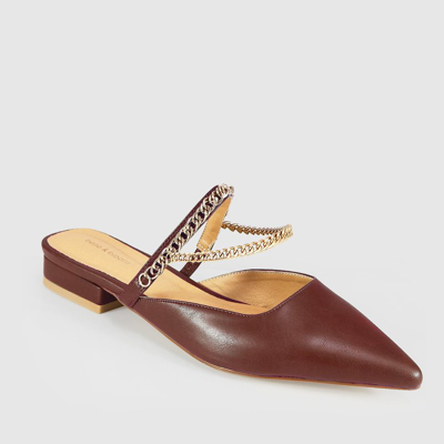 Belle & Bloom On The Go Leather Flat In Brown