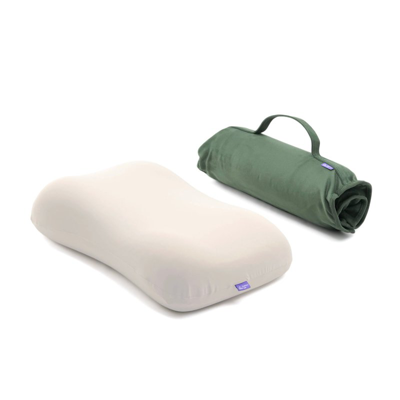 Cushion Lab Travel Deep Sleep Pillow In Green