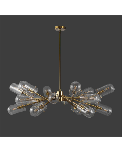Safavieh Couture Tessalyn Glass & Metal Chandelier In Gold