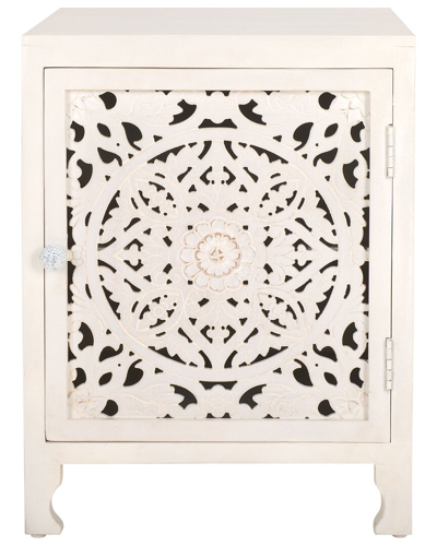 Safavieh Reimu 2-shelf 1-door Nightstand In White