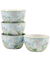 CERTIFIED INTERNATIONAL CERTIFIED INTERNATIONAL SET OF 4 EASTER MORNING ICE CREAM BOWLS