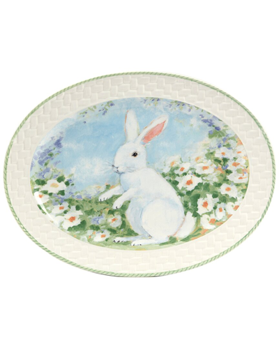 Certified International Easter Morning Oval Platter