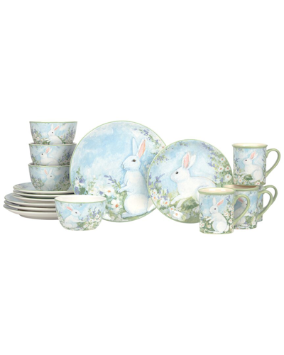 Certified International Easter Morning 16pc Dinnerware Set In Neutral