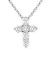 FOREVER CREATIONS SIGNATURE FOREVER CREATIONS 14K 0.75 CT. TW. DIAMOND CROSS NECKLACE