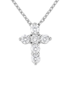 Forever Creations Signature Forever Creations 14k 0.75 Ct. Tw. Diamond Cross Necklace