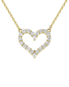 Forever Creations Signature Forever Creations 14k 1.00 Ct. Tw. Diamond Heart Necklace