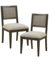 INK+IVY INK+IVY SET OF 2 KELLY ARMLESS DINING CHAIR