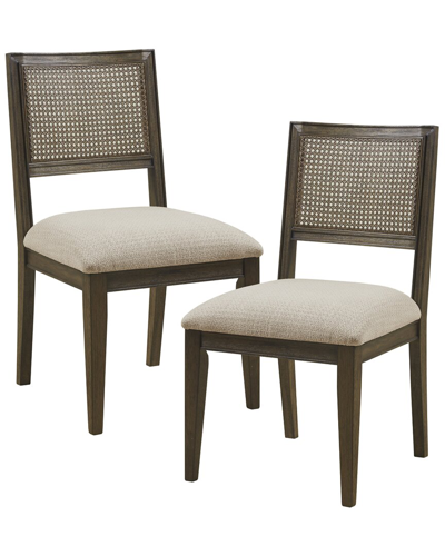 Ink+ivy Set Of 2 Kelly Armless Dining Chair In Brown