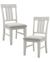 Ink+ivy Sonoma Dining Side Chair, Set Of 2 In White