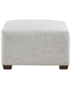 Ink+ivy 30" Molly Wide Fabric Modular Ottoman In Grey