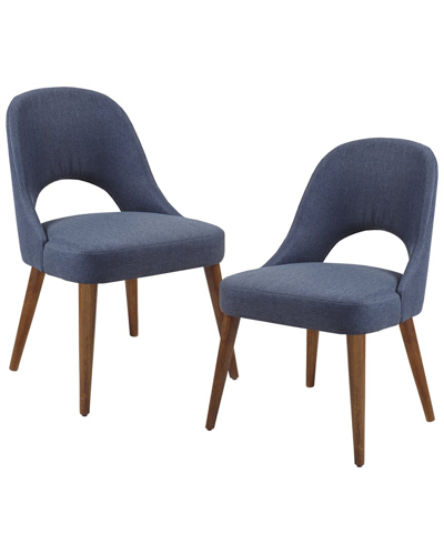 Ink+ivy Set Of 2 Nola Dining Side Chair In Blue