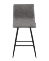 INK+IVY INK+IVY ADAMS FAUX LEATHER SWIVEL COUNTER STOOL