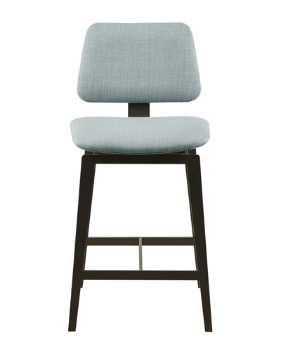 Ink+ivy 18" Wide Rogue Armless 360° Swivel Counter Stool 25"h In Blue