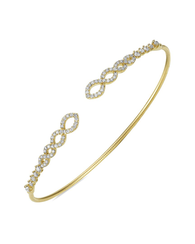 Forever Creations Signature Forever Creations 14k 0.70 Ct. Tw. Diamond Flexible Bangle Bracelet In Gold