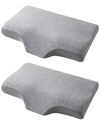 UNIKOME UNIKOME PACK OF 2 ERGONOMIC MEMORY FOAM CERVICAL PILLOWS