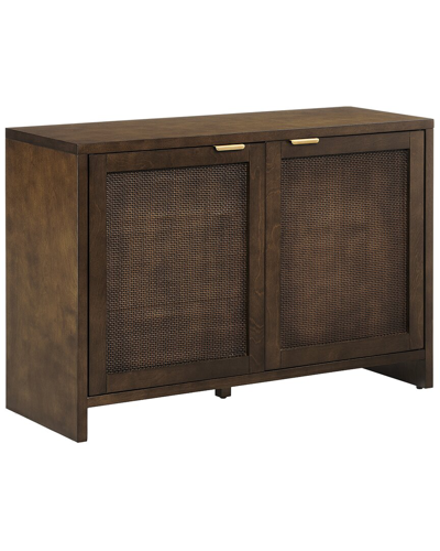 Crosley Kenji Record Storage Media Console In Brown