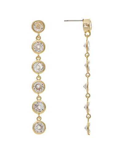 Rivka Friedman 18k Plated Cz Dangle Earrings In Gold