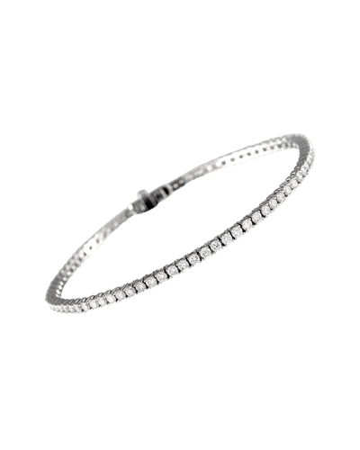 Diamond Select Cuts 18k 3.22 Ct. Tw. Diamond Tennis Bracelet In Metallic