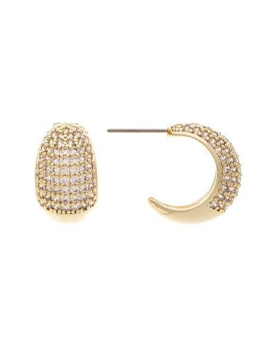 Rivka Friedman 18k Plated Cz Graduated Earrings In Gold