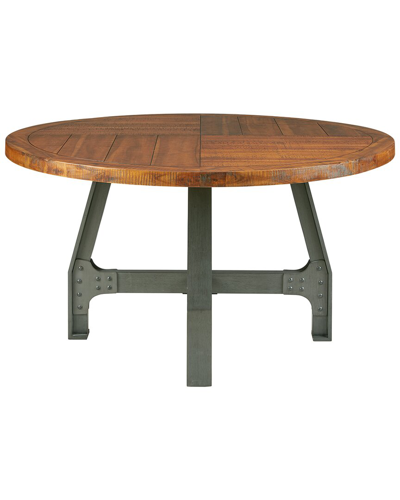 Ink+ivy Lancaster Round Dining/gathering Table In Brown