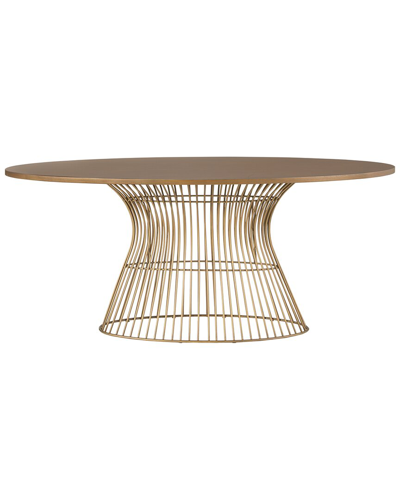 Ink+ivy Mercer Oval Dining Table In Bronze