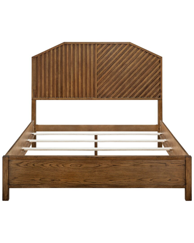 Ink+ivy Sunset Cliff Wood Queen Bed In Brown