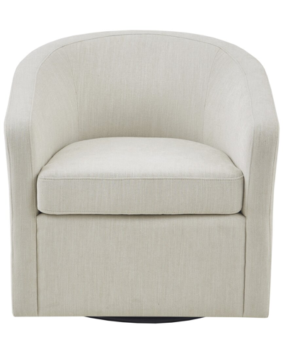 Martha Stewart Amber Swivel Chair In White