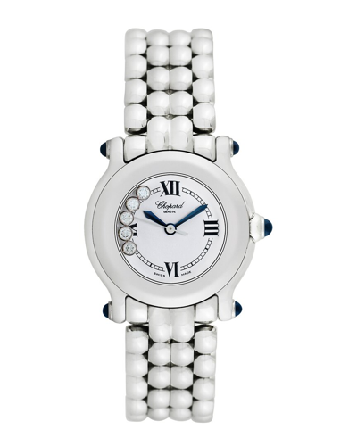 Chopard Women's Happy Sport Diamond Watch, Circa 2000s (authentic ) In Metallic