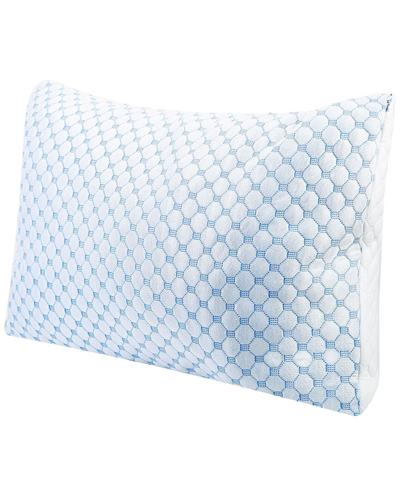 Fresh Fab Finds Cooling Gel Infused Memory Foam Pillow In Blue