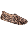 Tod's Gommino Driving Shoes In Ponyskin-effect Leather In Brown
